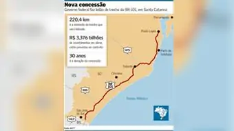 mapa da rodovia BR-101