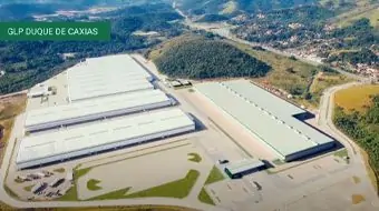 imagem aérea do galpão GLP Duque de Caxias
